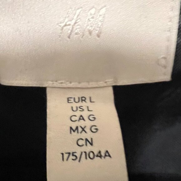 Grey Double-Breasted Blazer with Shoulder Pads - Picture 6 of 6